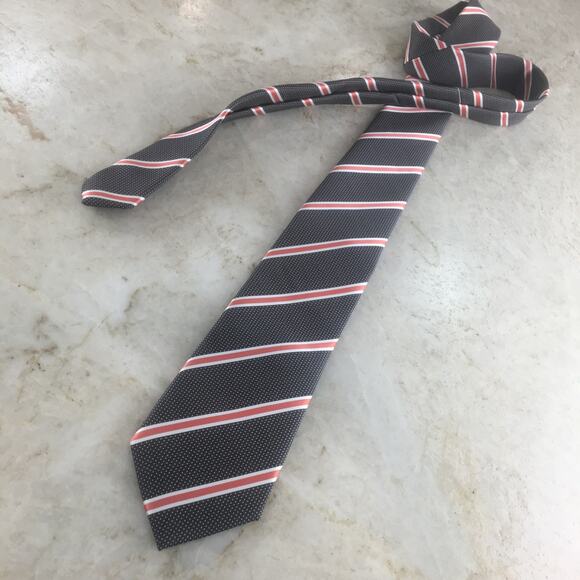 ALEXDANDER JULIAN COLOURS REGIMENT STRIPE NECKTIE - Picture 3 of 15